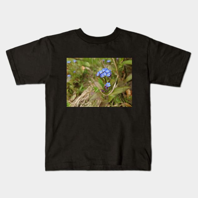 Forget-me-nots Kids T-Shirt by bettyretro